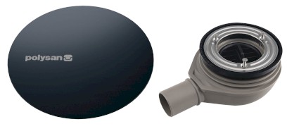 MIRAI vaničkový sifon, průměr 90mm, DN40, krytka gun metal 72730GM