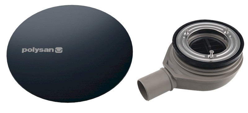 MIRAI vaničkový sifon, průměr 90mm, DN40, krytka gun metal 72730GM