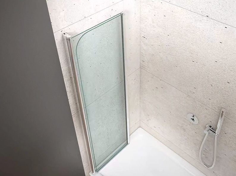 WILA vanová zástěna 900x1400 mm skládací, chrom, čiré sklo AQ5742