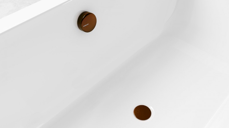 Vanová souprava, bovden, délka 800mm, zátka 72mm, měď mat 71852.70