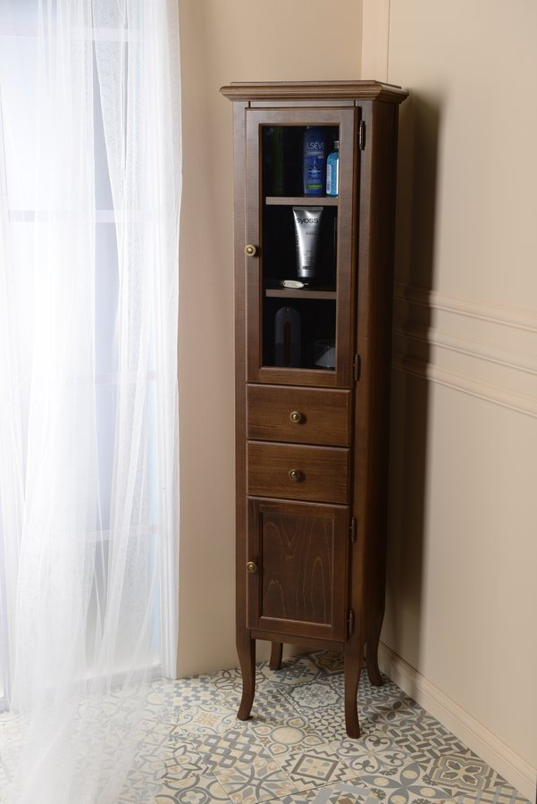 RETRO skříňka vysoká 40x170x36cm, buk, pravá 1662