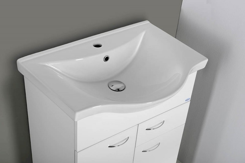 KERAMIA FRESH umyvadlová skříňka, 1 zásuvka, 60,6x74x34cm, bílá 50064A