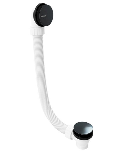 Vanová souprava bez napouštění, click-clack, délka 1200mm, zátka 72mm, gun metal 71858.60