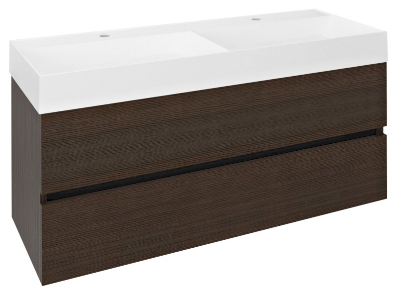 ODETTA umyvadlová skříňka 118x50x43,5cm, borovice rustik DT120-1616