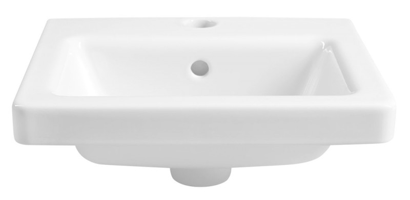 CITY keramické umyvadlo hranaté 40x35cm, bílá         KE040