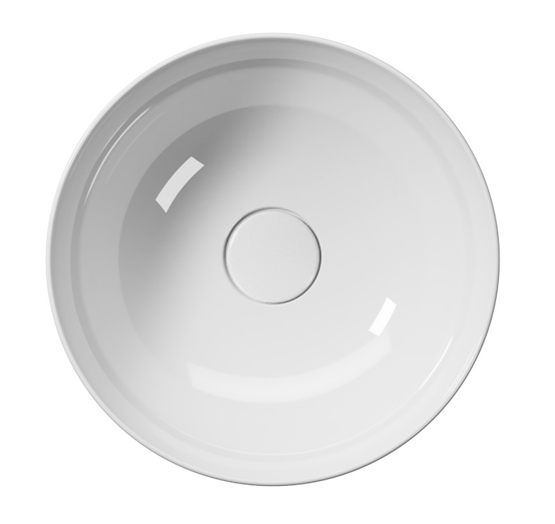 PURA keramické umývátko na desku, průměr 32cm, bílá ExtraGlaze 885411