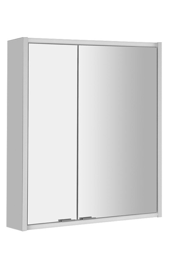 BATU galerka 60x71x15cm, 2x LED osvětlení, bílá lesk 1141120