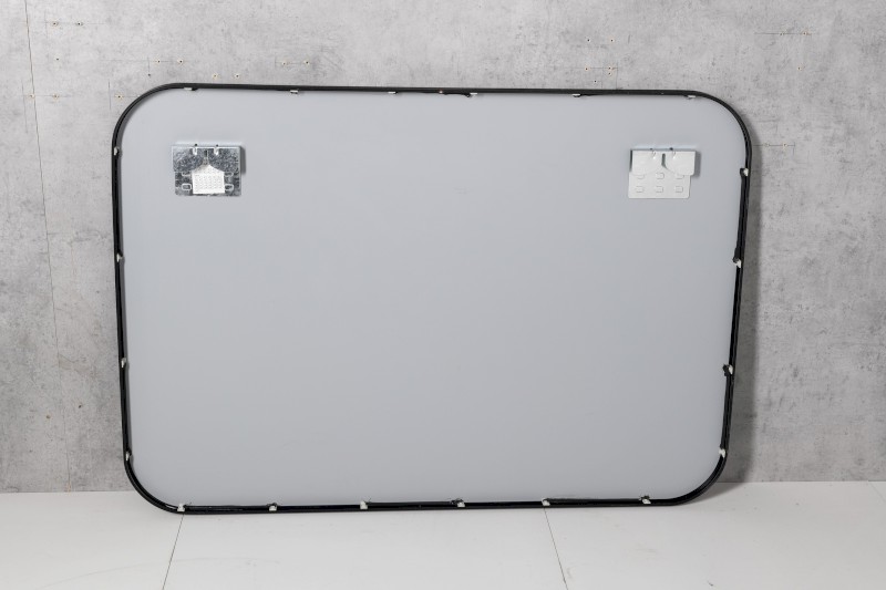 AROWANA zrcadlo v rámu 100x70cm, černá mat AWB1070