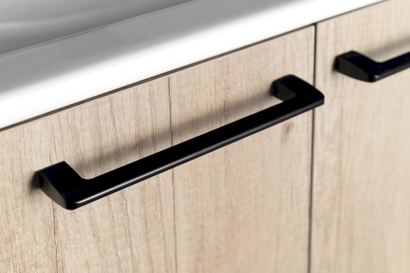 Kovová úchytka, 160/175mm, černá mat S160B