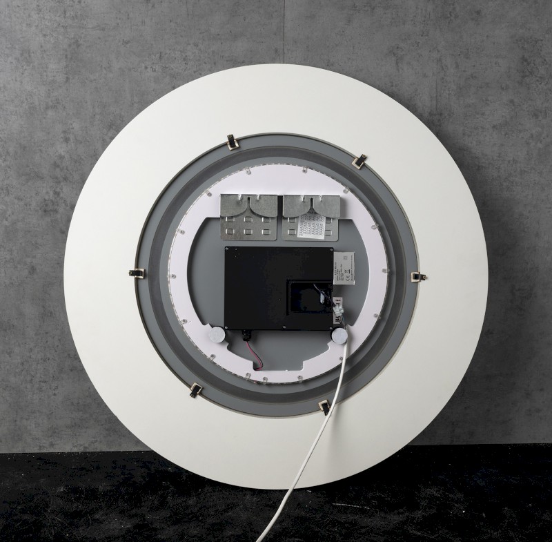 LUMIRO STRIP kulaté zrcadlo s LED osvětlením v rámu ø 90cm, siena LR950-4242S