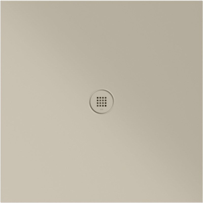 Keramická sprchová vanička, čtverec 100x100x2cm, creta mat 46101008