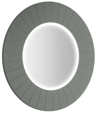 LUMIRO STRIP kulaté zrcadlo s LED osvětlením v rámu ø 90cm, verde LR950-4444S