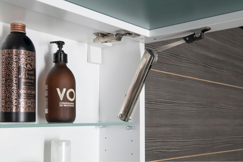 CLOE galerka s LED osvětlením 80x50x18cm, bílá CE080-0030