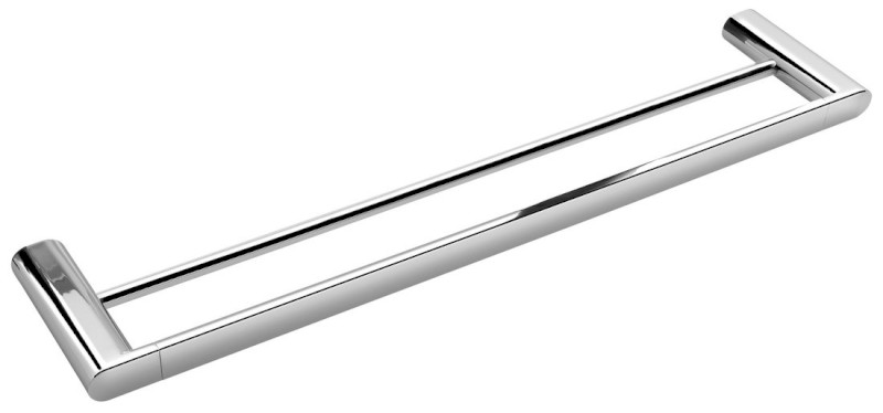 FLORI dvojitý držák ručníků 600mm, chrom RF011