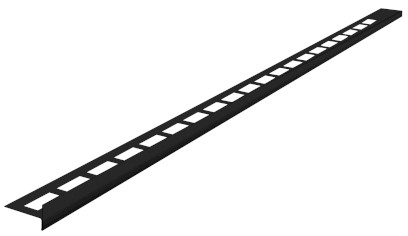 Spádová lišta, pravá, výška 10mm, délka 1000mm, černá mat SPD10B-P
