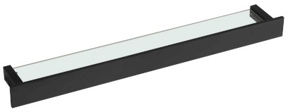 PATRON skleněná police 78cm, černá PX785B