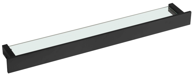 PATRON skleněná police 78cm, černá PX785B