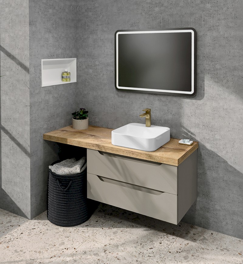 AVICE deska pod umyvadlo 110,7x48,8cm, tl.5cm, dub rover AV044