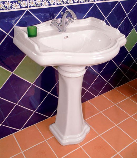 RETRO keramické umyvadlo 69x52cm, bílá 104601