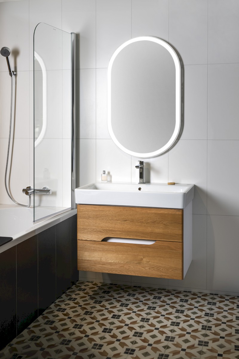 PARGA oválné zrcadlo s LED osvětlením 60x100cm PG600