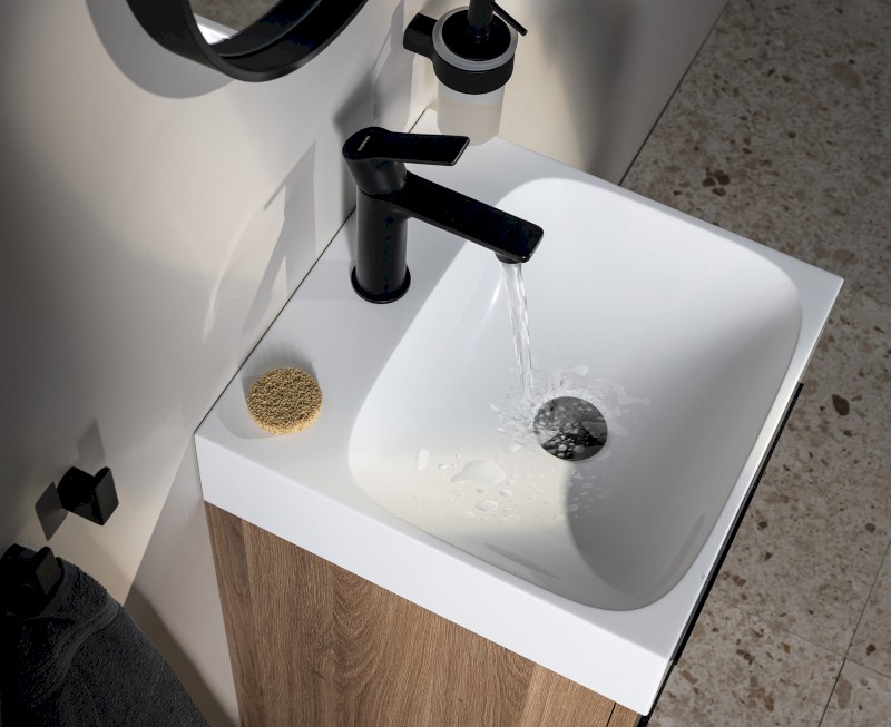 EMONA umyvadlová skříňka 39,4x55x39cm, bílá lesk EM040-3030