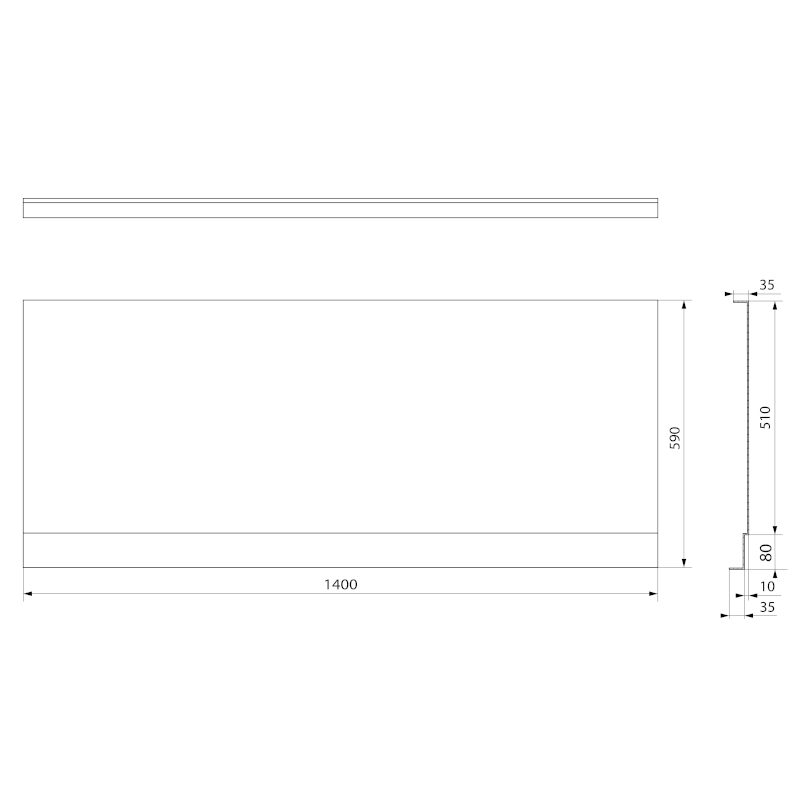 PLAIN NIKA panel 140x59cm 72487