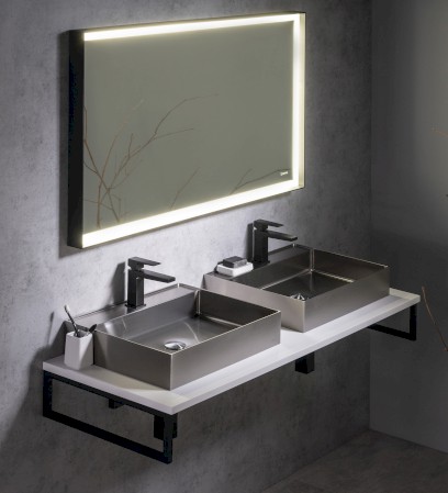 PLATO deska Rockstone 1600x24x500mm, bílá mat PL160-0101