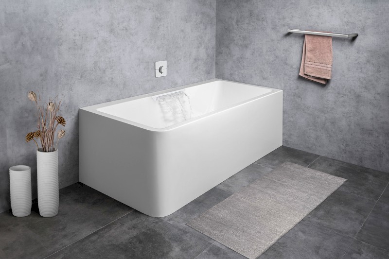 CASCATA R MONOLITH obdélníková vana 180x80x60cm, kaskáda bílá 73836MR.101