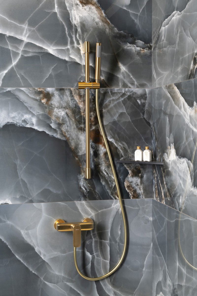 Ruční sprcha, 185mm, zlato mat DO219