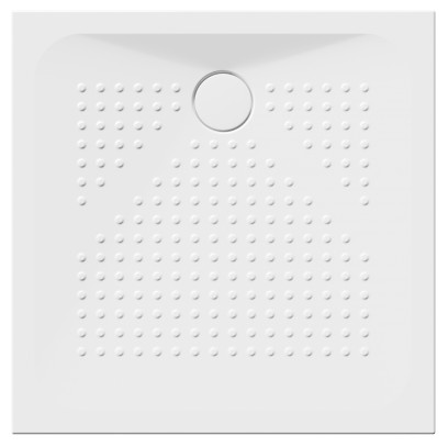 Keramická sprchová vanička, čtverec 90x90x4cm, bílá ExtraGlaze 47090911