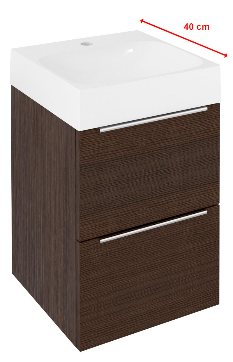 EMONA umyvadlová skříňka 39,4x55x39cm, borovice rustik EM040-1616