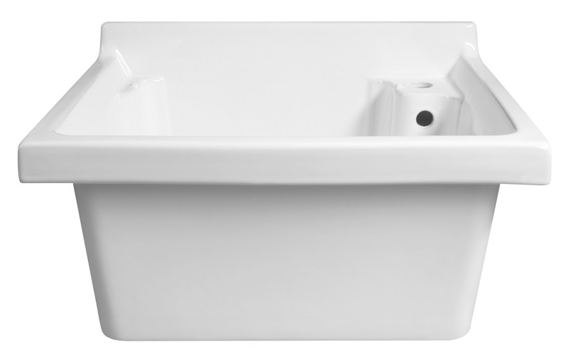 Keramická výlevka, 62x55cm, s přepadem WH625