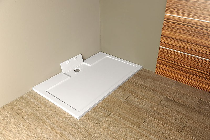 IRENA sprchová vanička z litého mramoru, obdélník 150x90cm, bílá HI15090