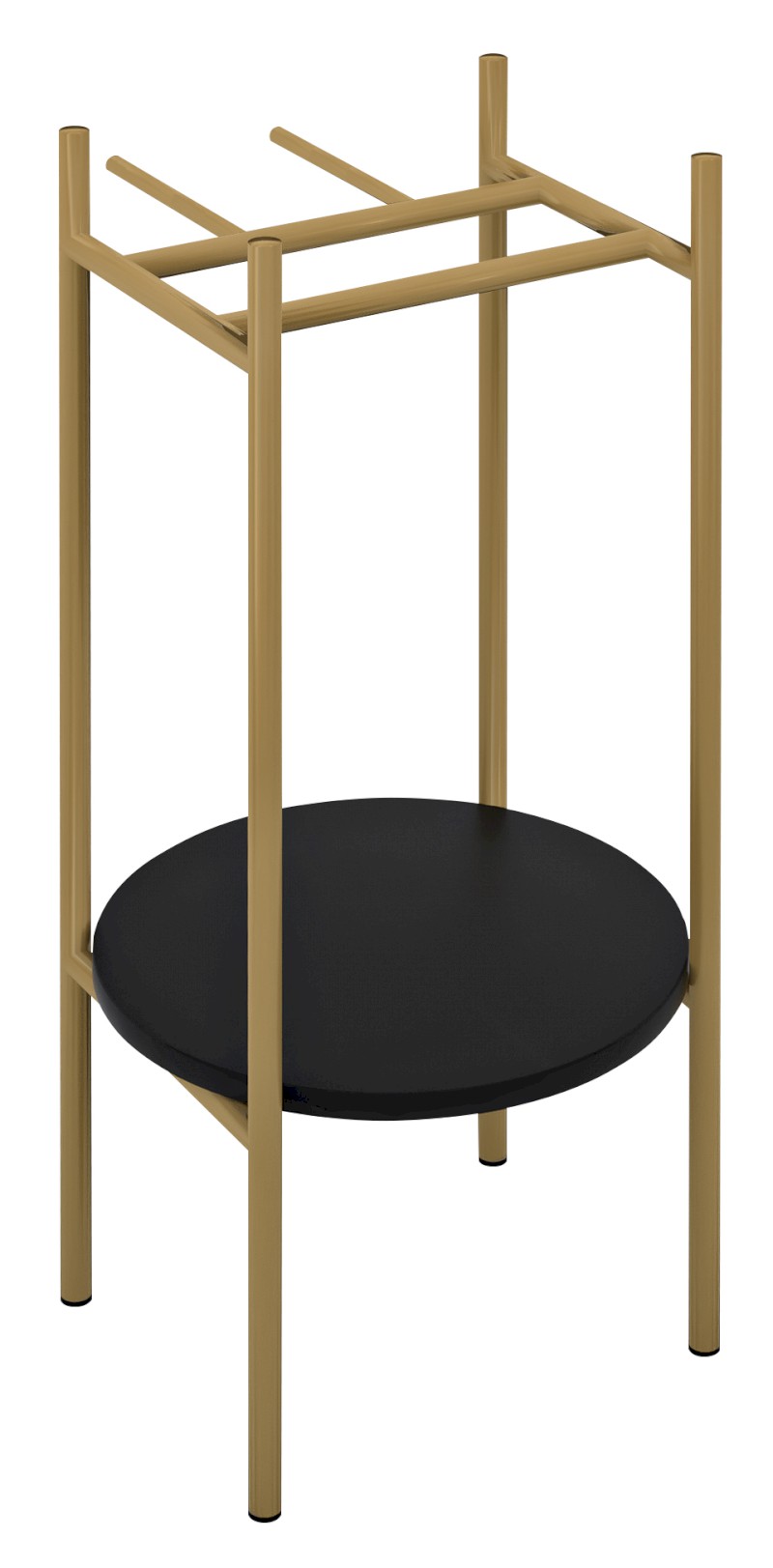 PUNO podstavec pod kulatá umyvadla 375x830x448xmm, zlato mat SKA380-5