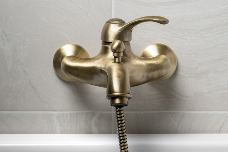 KIRKÉ nástěnná vanová baterie, bronz KI10B