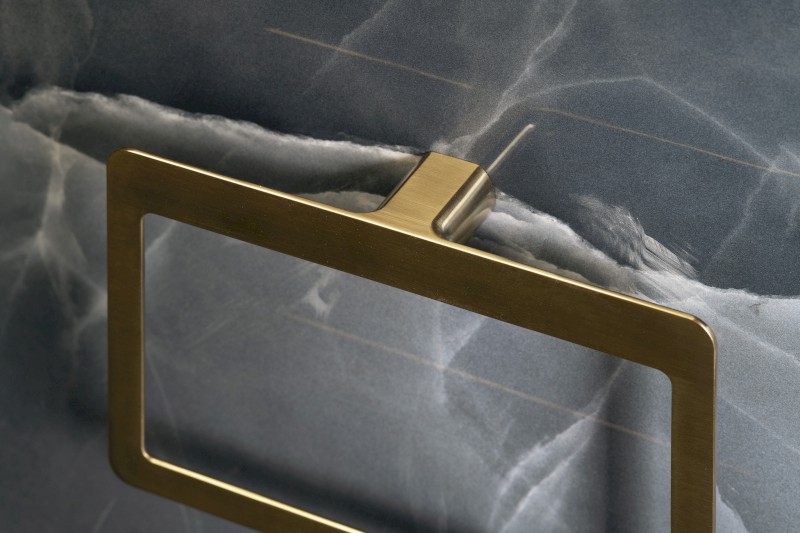 PIRENEI držák ručníků, zlato mat PI7088