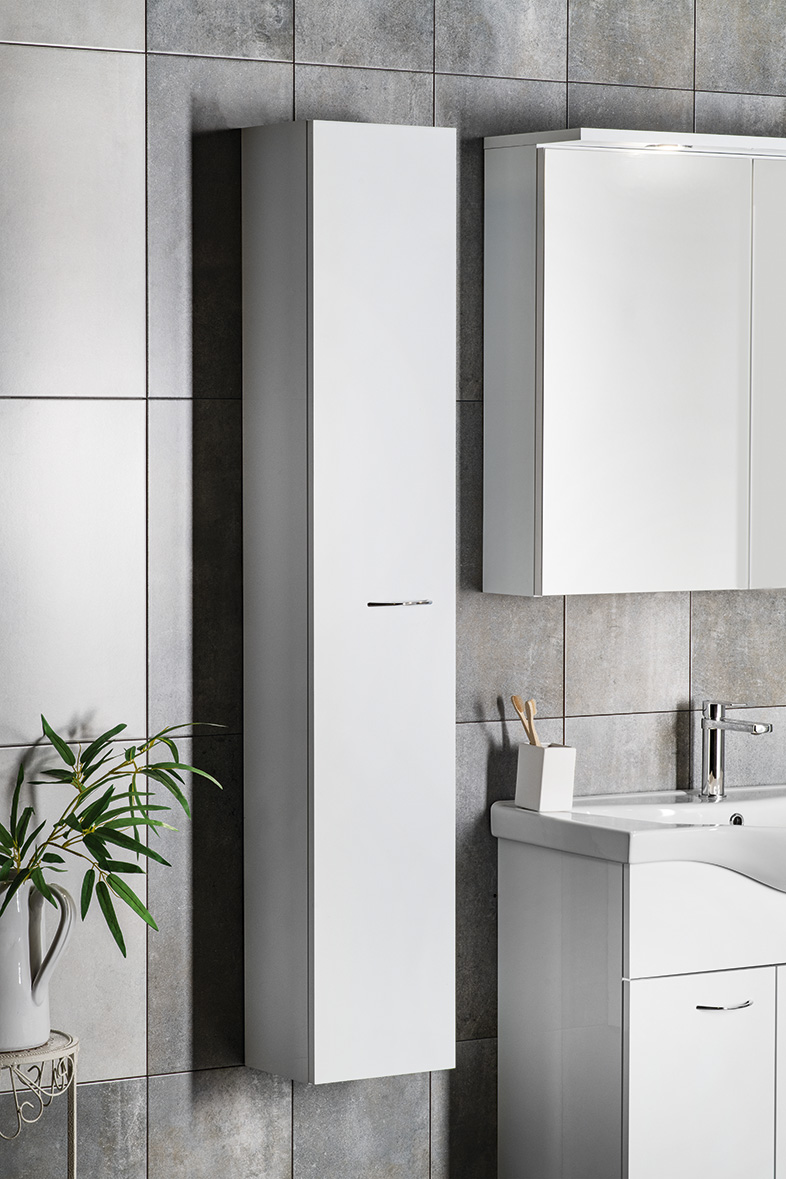 ZOJA/KERAMIA FRESH skříňka vysoká 25x140x20cm, bílá 51125