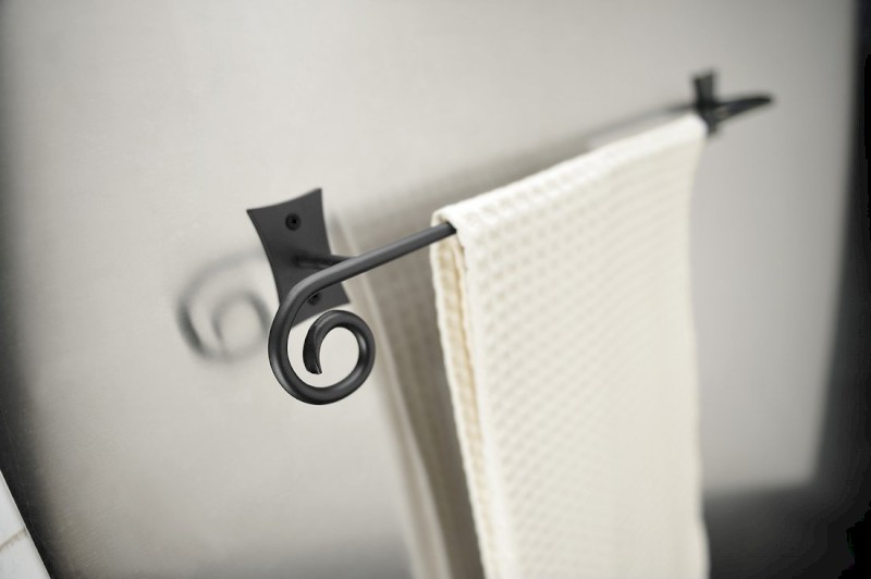 REBECCA držák ručníků 300mm, černá CC320