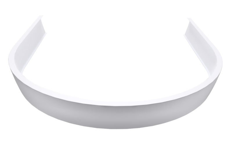 ISA 90 čelní panel, bílá 50812