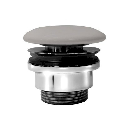 GSI umyvadlová výpust 5/4“, neuzavíratelná, keramická zátka, 5-65mm, tortora mat PVC05