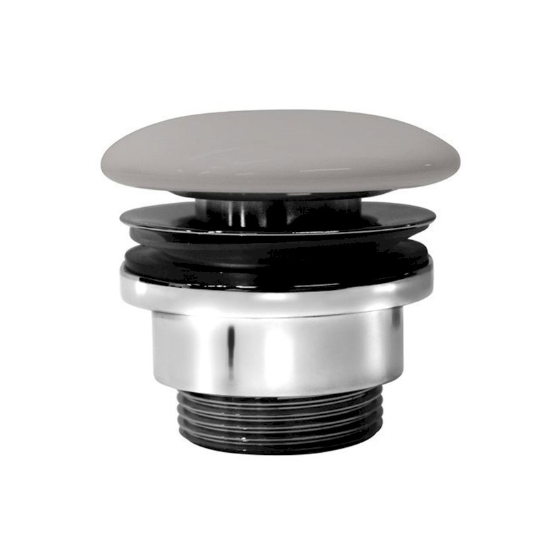 GSI umyvadlová výpust 5/4“, neuzavíratelná, keramická zátka, 5-65mm, tortora mat PVC05