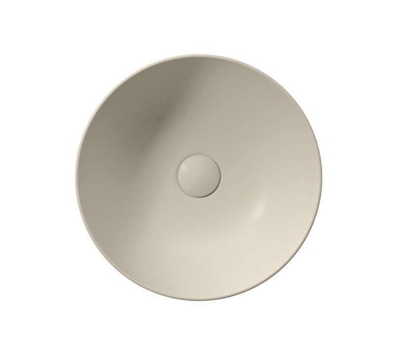 NUBES keramické umyvadlo na desku průměr 40cm, creta mat 903908