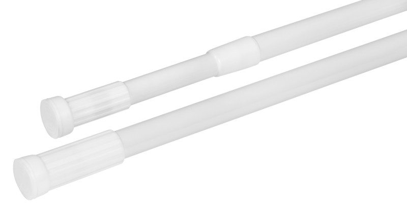 Teleskopická rozpěrná tyč 70-120cm, hliník, bílá TC120
