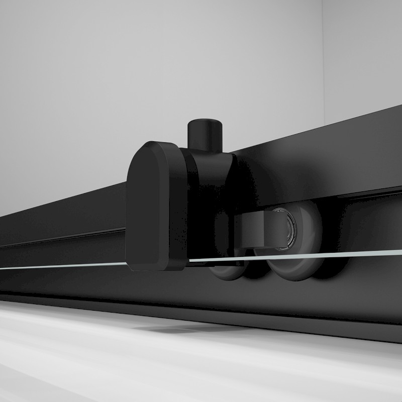 EASY BLACK čtvercová sprchová zástěna 900x900mm, čiré sklo EL5115B