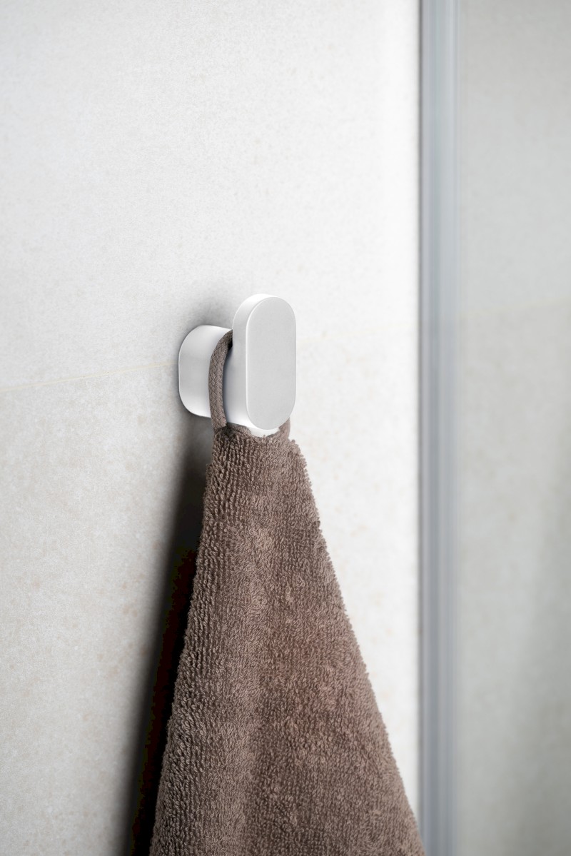 FLORI háček, bílá mat RF001/14