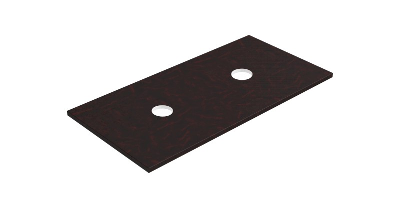 ALTACERAMICA keramická deska 100x2x49cm, 2 otvory pro sifon, mramor/červená mat AC40337