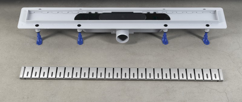 KLAVER podlahový žlab s nerezovým roštem, L-910, DN50 73741