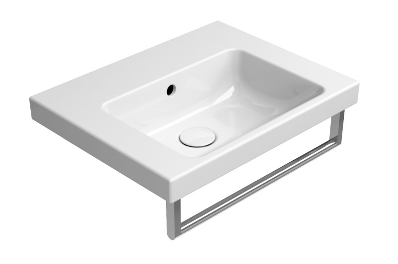 NORM keramické umyvadlo 50x40cm, bez otvoru, bílá ExtraGlaze 8638011