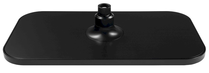 Hlavová sprcha, 200x350mm, ABS/černá mat SC296