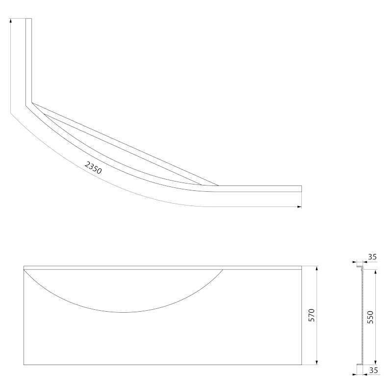 MAMBA R 170 panel rohový 77312
